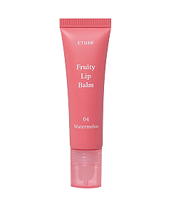 Etude Fruity Lip Balm 04 Watermelon - Бальзам для губ с ароматом арбуза 10 г
